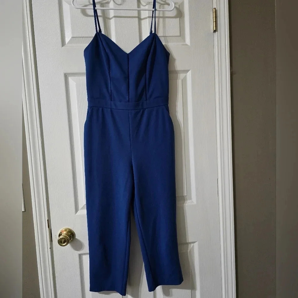 White House Black Market Royal Blue Jumpsuit